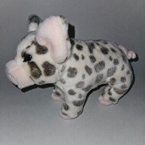 Douglas Cuddle Toys Pauline Spotted Pig Plush 9" Long Stuffed Animal Realistic